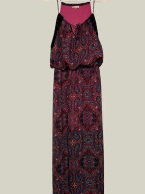 L8ter 8 Boho paisley print maxi dress Size Large